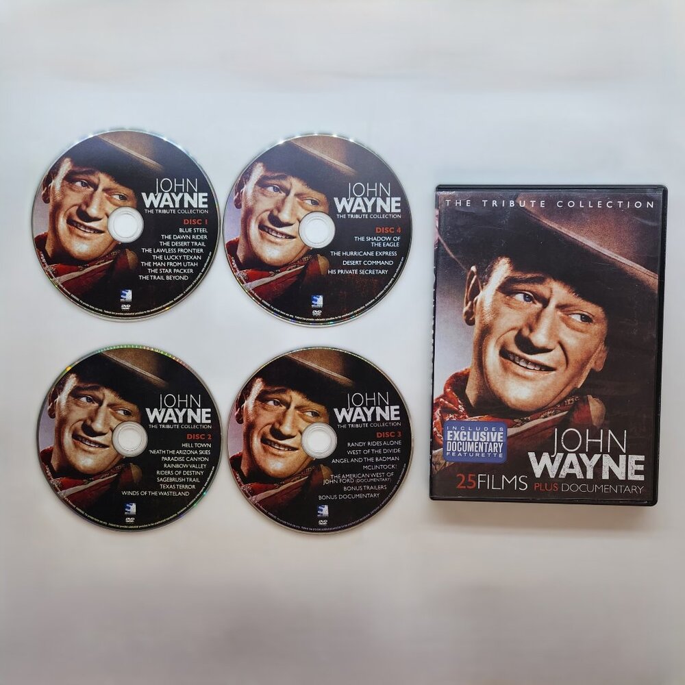 John Wayne the Tribute Collection DVD Movie Set 25 Films & Doc!
